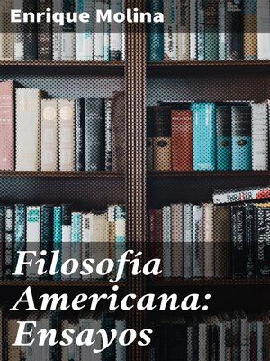 cover image of Filosofía Americana